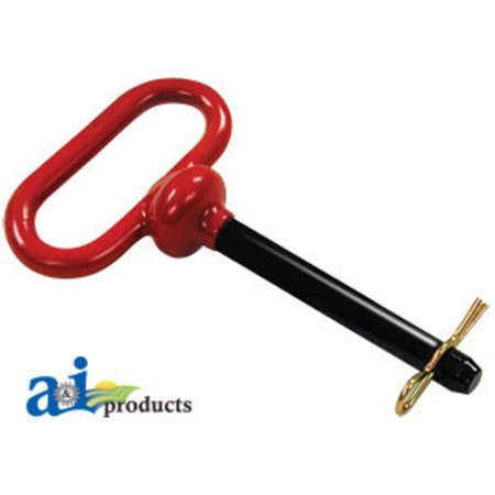 A & I PRODUCTS Hitch Pin, Red Handled 5/8" x 4 7" x4.5" x1" A-HP102